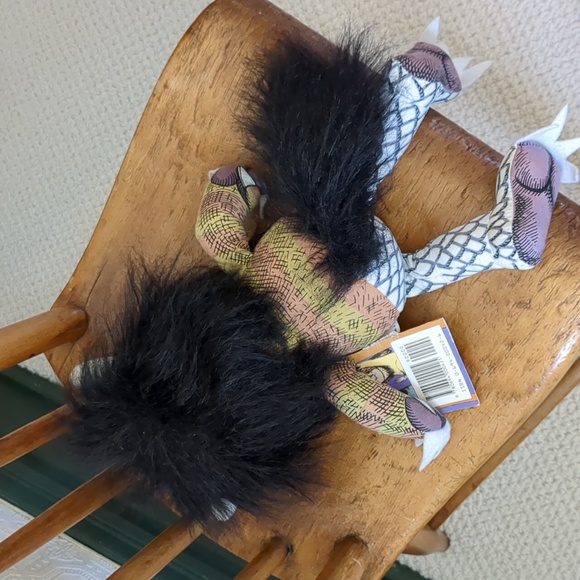 Vintage 1980 Where The Wild Things Are Moishe 14”Plush Monster Toy - Picture 7 of 14